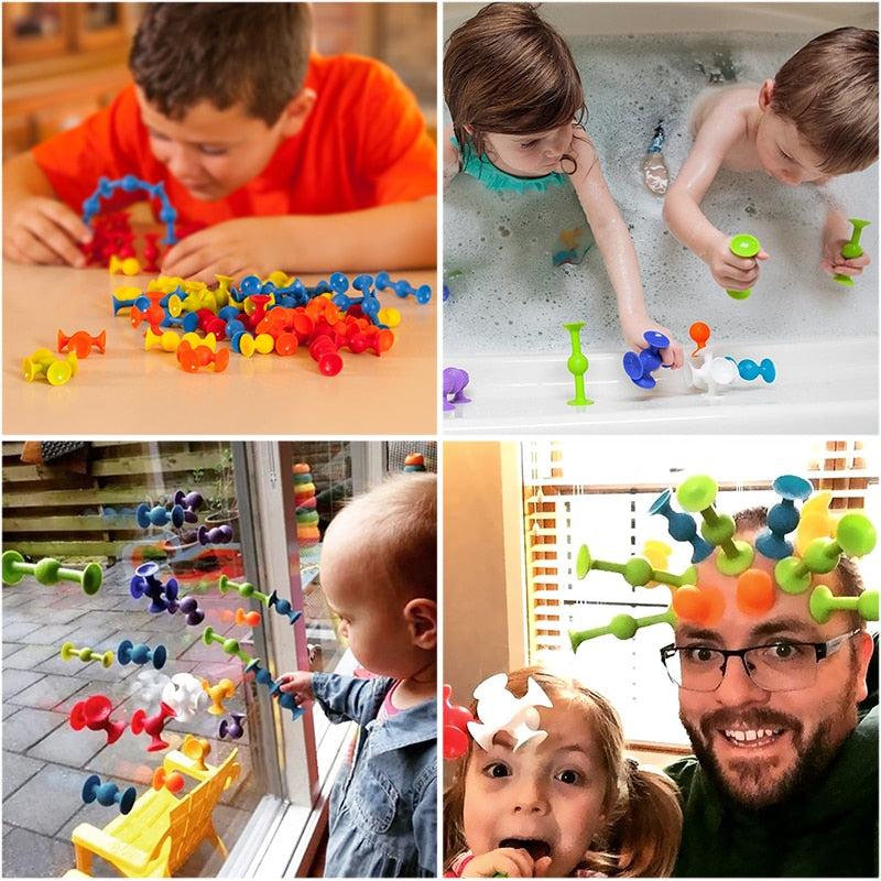 Soft Silicone Sucker Building Blocks