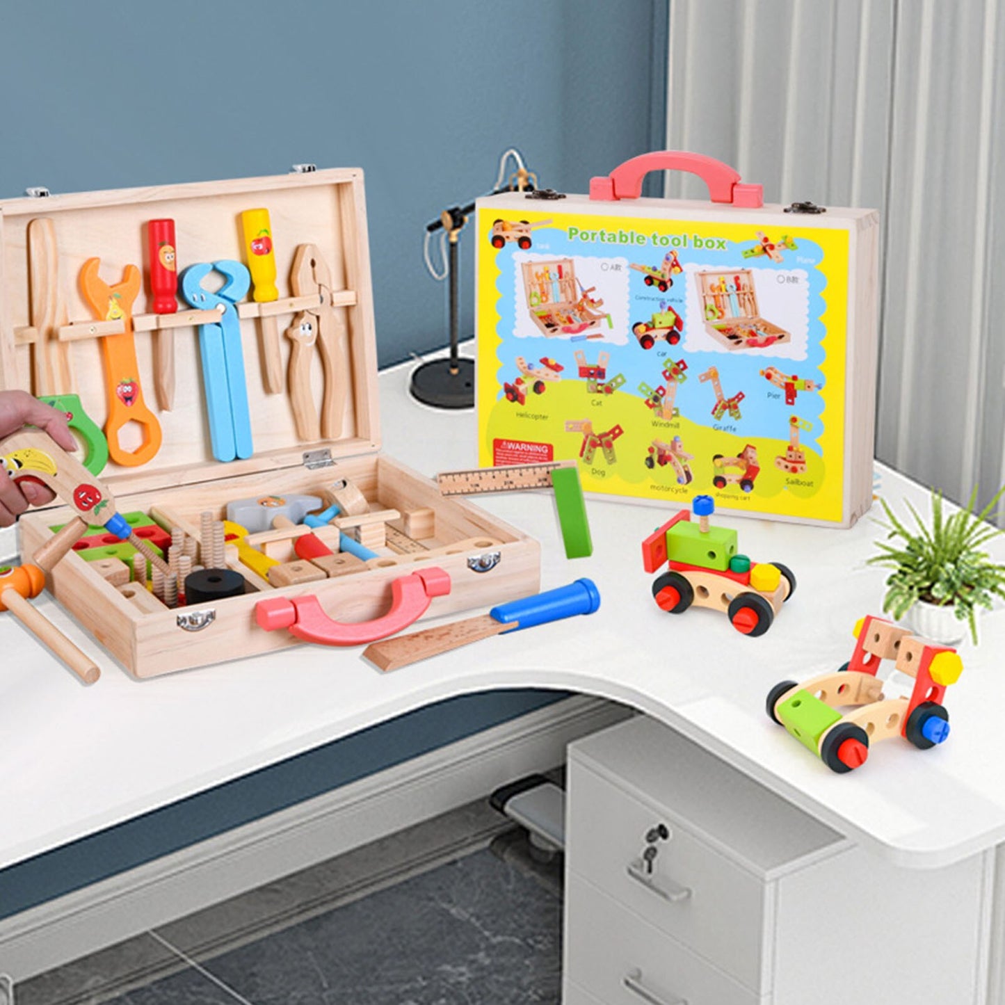 Kids Baby Wood Repair Set Tool