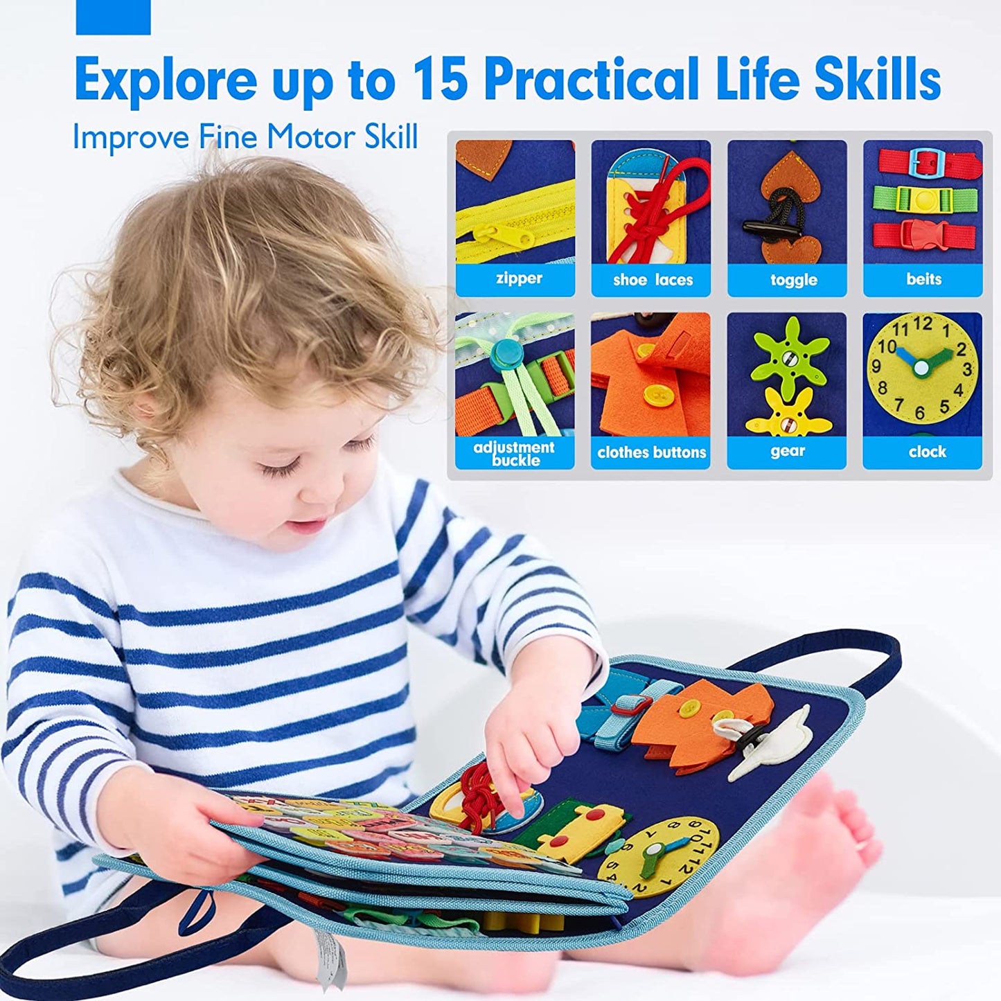 Montessori Toys for 2+ Year Old Preschool Learning Life Skill,