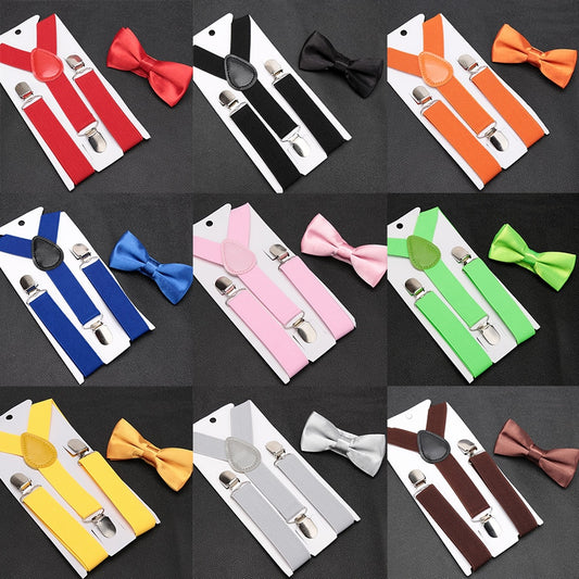 Kids Suspenders with Bowtie