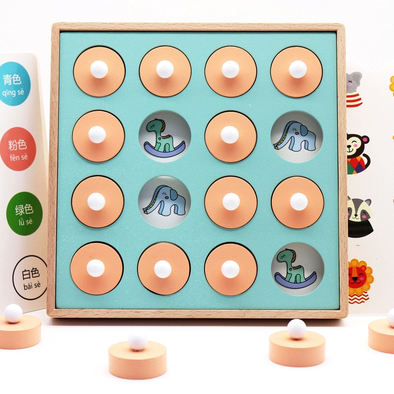 Montessori Memory Match Chess Game