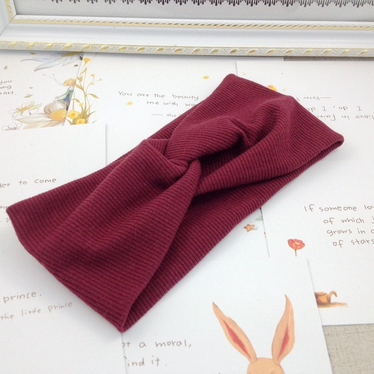 Headband Soft Elastic Cotton