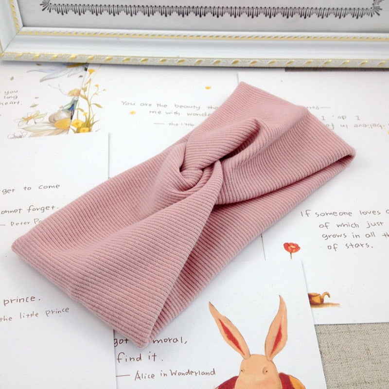 Headband Soft Elastic Cotton