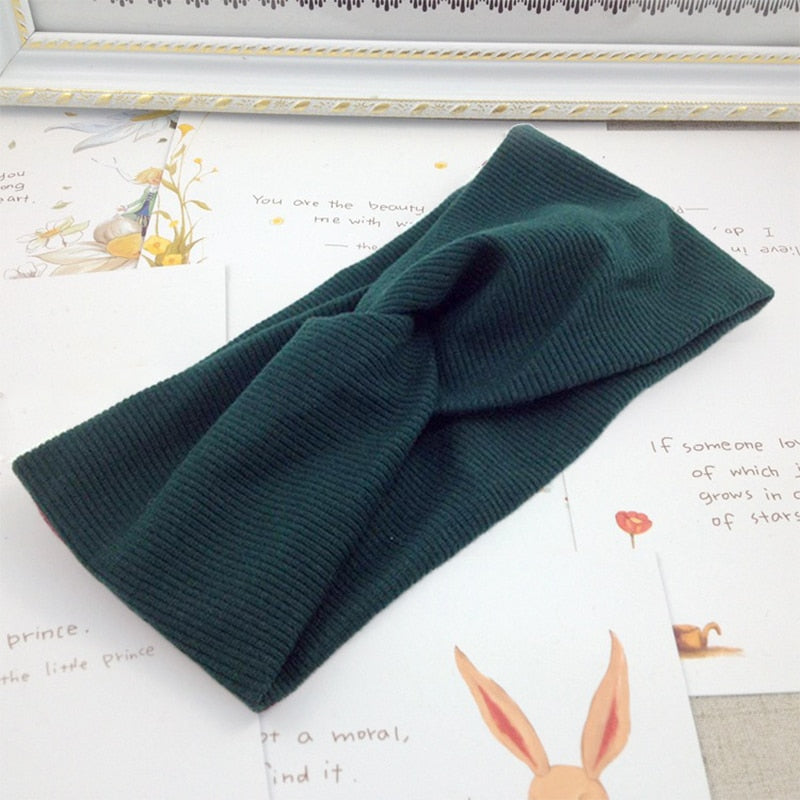 Headband Soft Elastic Cotton