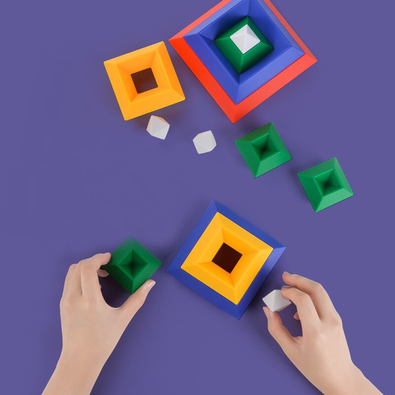 Square Building Block Toy 3D