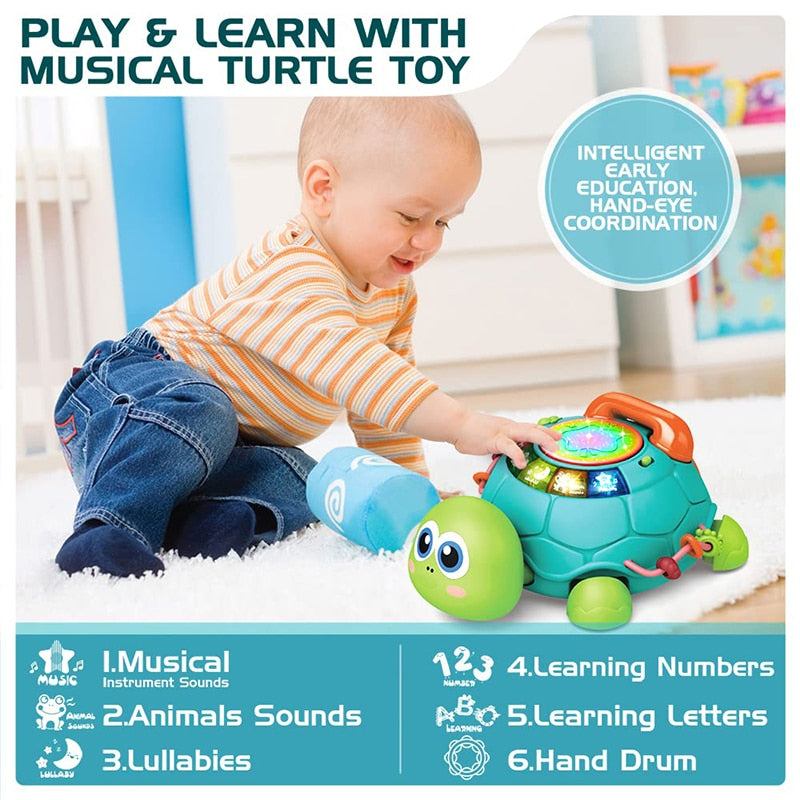 Music Turtle Crawling toy