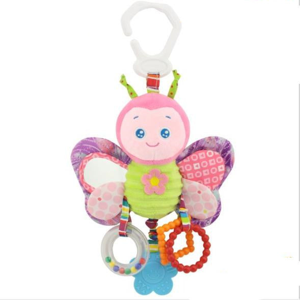 Soft  Handbells Rattles Plush Infant Baby Development