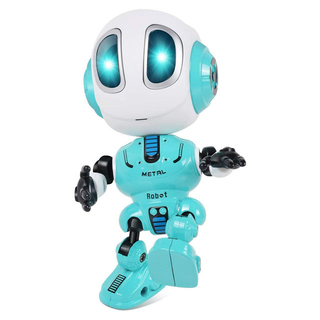 Smart Talking Robot Toy DIY USB Electric Toy Colorful LED Eyes Intelligent Robots