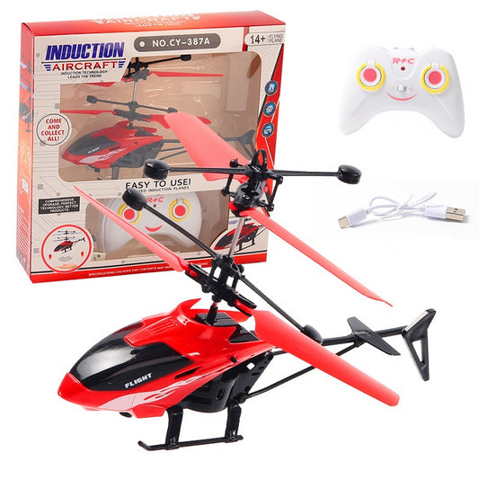 Remote Control Aircraft Induction 2CH Suspension Helicopter Fall-resistant