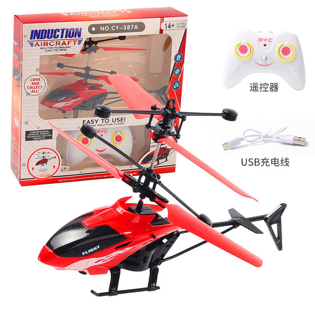 Remote Control Aircraft Induction 2CH Suspension Helicopter Fall-resistant