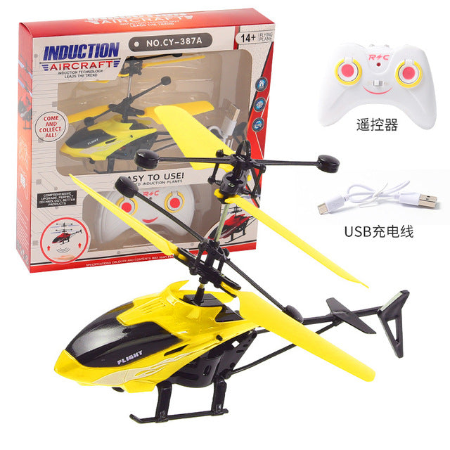 Remote Control Aircraft Induction 2CH Suspension Helicopter Fall-resistant